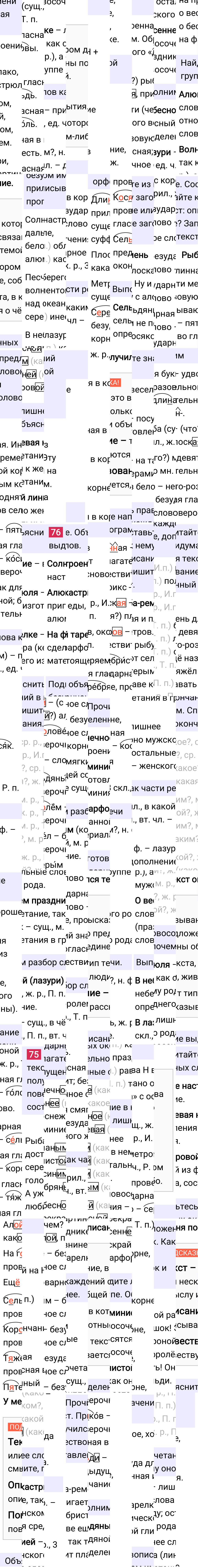 Ответ к 36 странице учебника по русскому языку за 4 класс Канакина, Горецкий. Часть 2, 2023-2025.