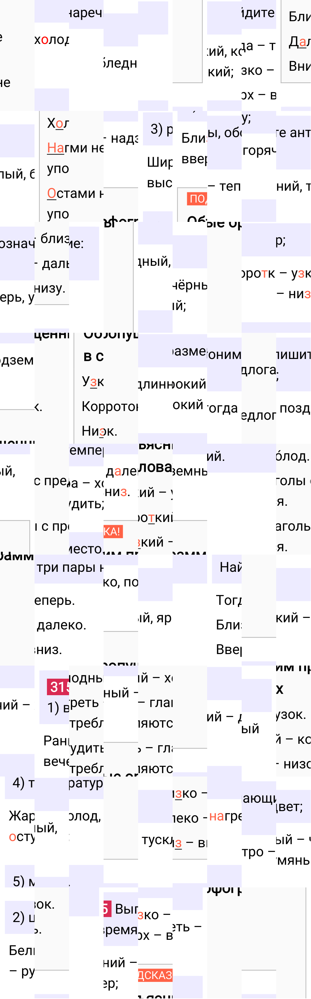 Ответ к упражнению 315 учебника по русскому языку за 5 класс Ладыженская, Баранов. Часть 1, 2023-2025.