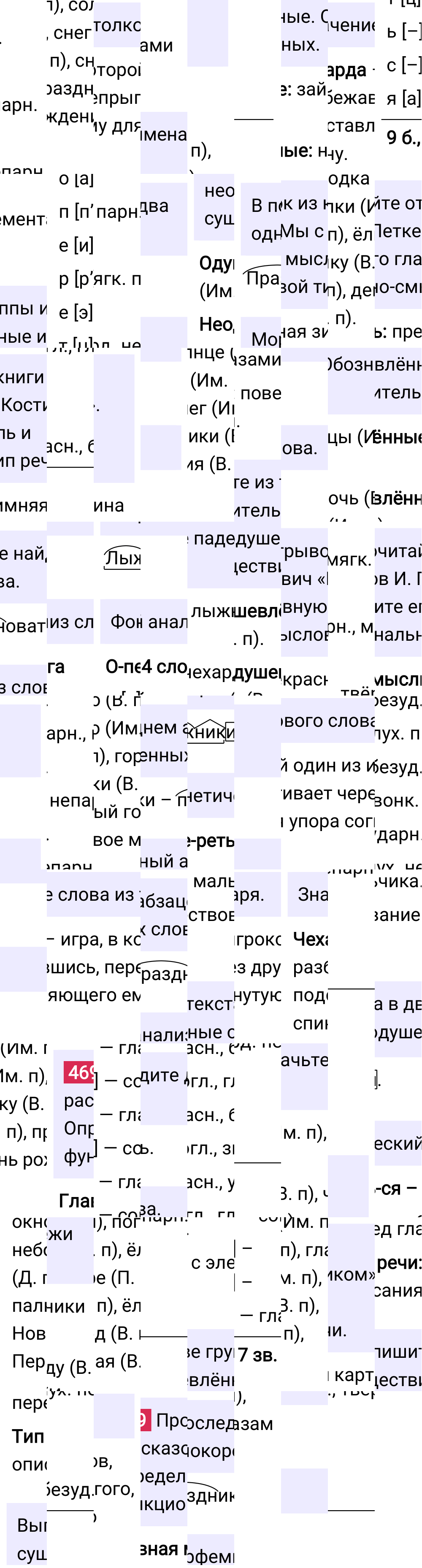 Ответ к упражнению 469 учебника по русскому языку за 5 класс Ладыженская, Баранов. Часть 2, 2023-2025.