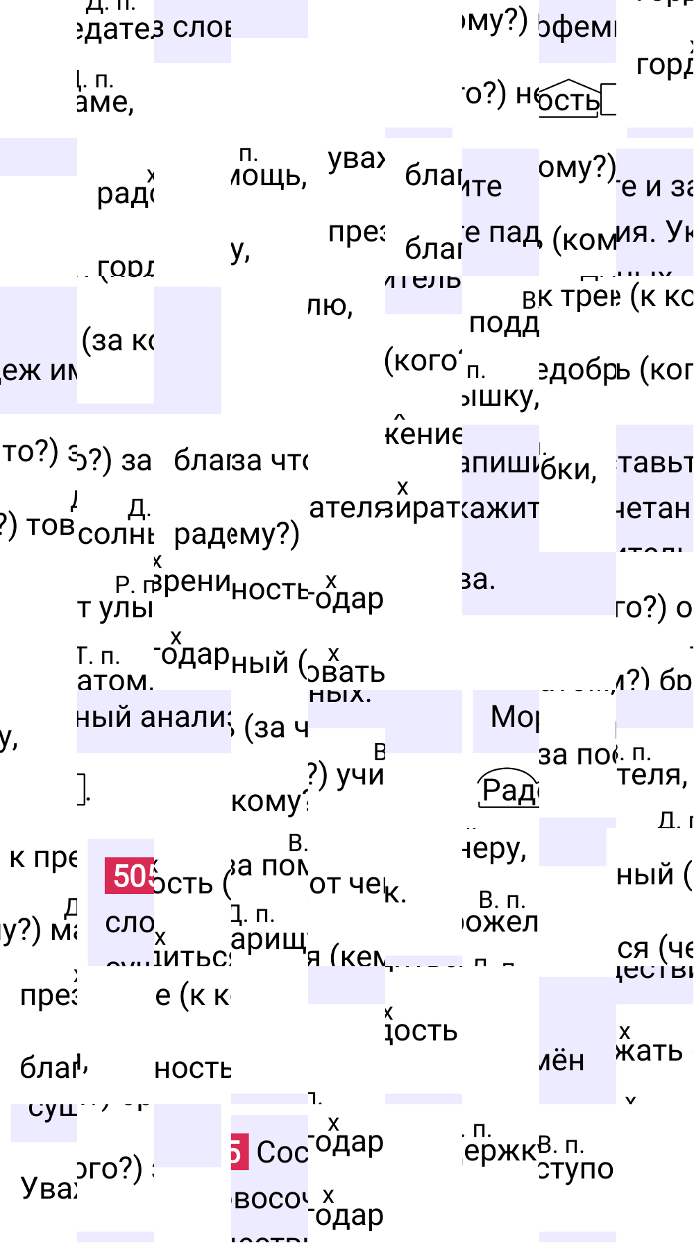 Ответ к упражнению 505 учебника по русскому языку за 5 класс Ладыженская, Баранов. Часть 2, 2023-2025.