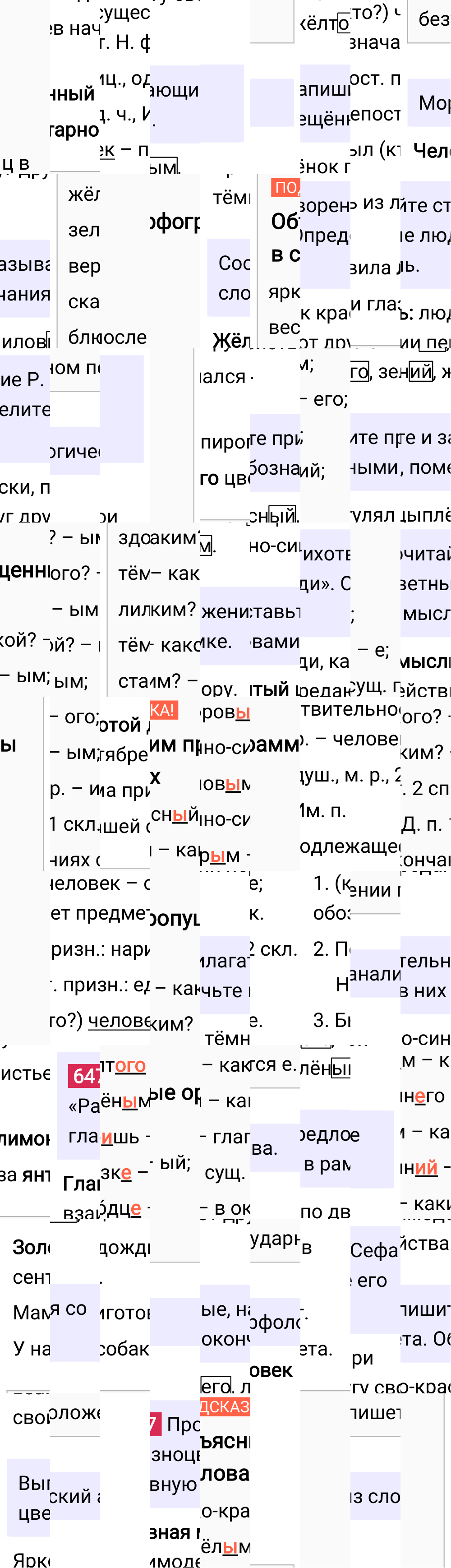 Ответ к упражнению 647 учебника по русскому языку за 5 класс Ладыженская, Баранов. Часть 2, 2023-2025.