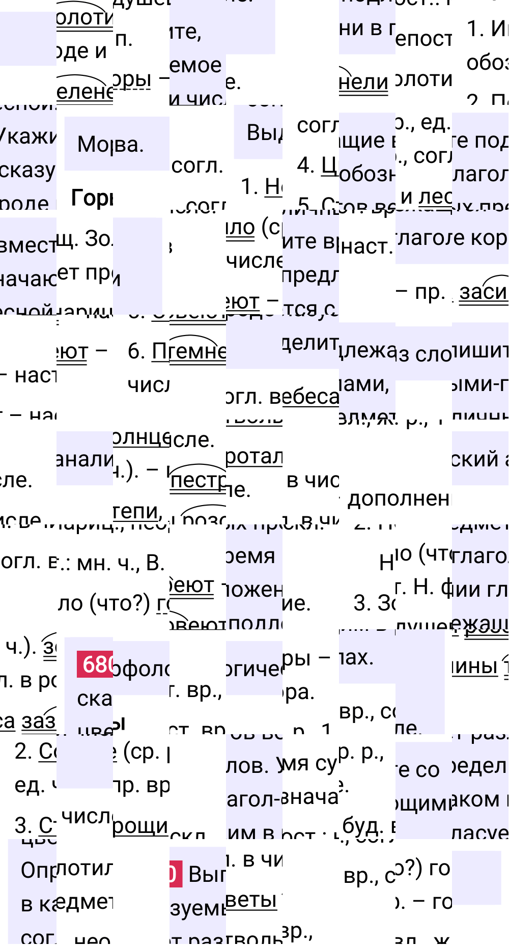 Ответ к упражнению 680 учебника по русскому языку за 5 класс Ладыженская, Баранов. Часть 2, 2023-2025.