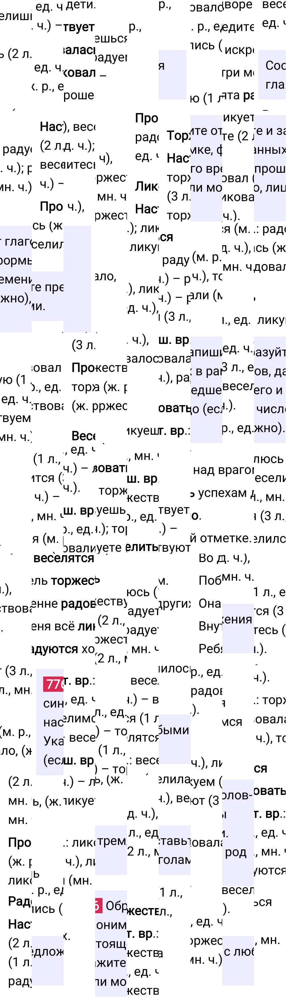 Ответ к упражнению 776 учебника по русскому языку за 5 класс Ладыженская, Баранов. Часть 2, 2023-2025.