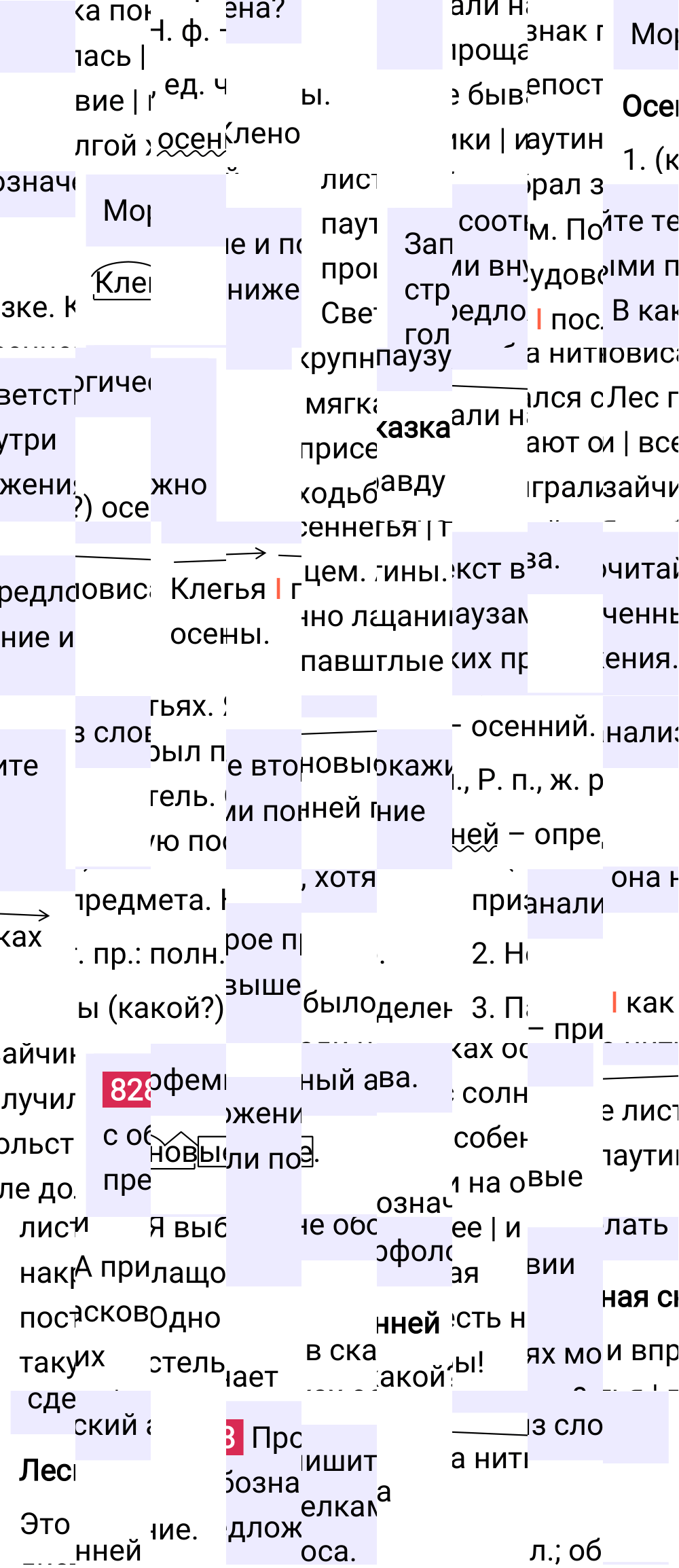 Ответ к упражнению 828 учебника по русскому языку за 5 класс Ладыженская, Баранов. Часть 2, 2023-2025.