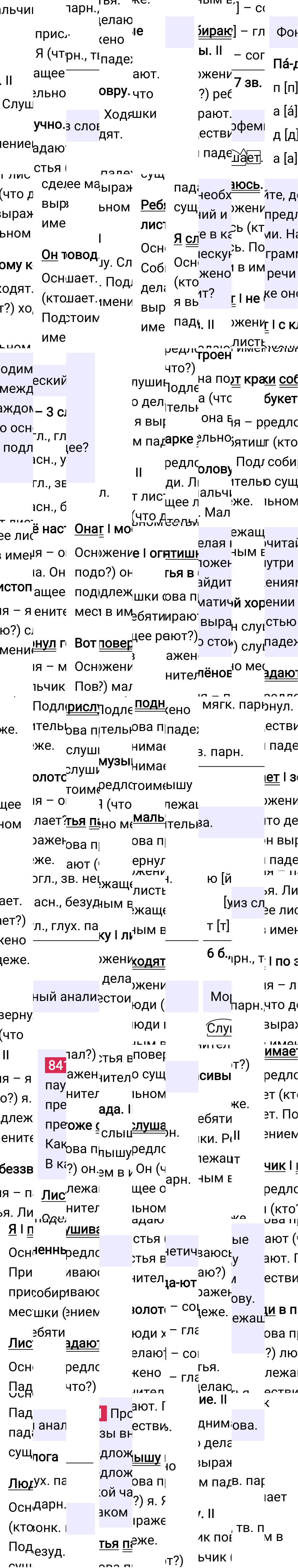Ответ к упражнению 841 учебника по русскому языку за 5 класс Ладыженская, Баранов. Часть 2, 2023-2025.