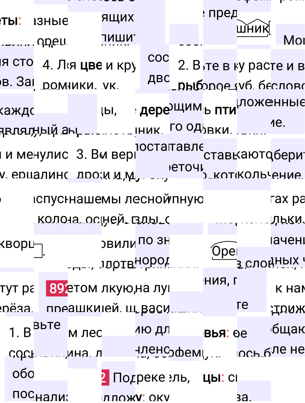 Ответ к упражнению 892 учебника по русскому языку за 5 класс Ладыженская, Баранов. Часть 2, 2023-2025.
