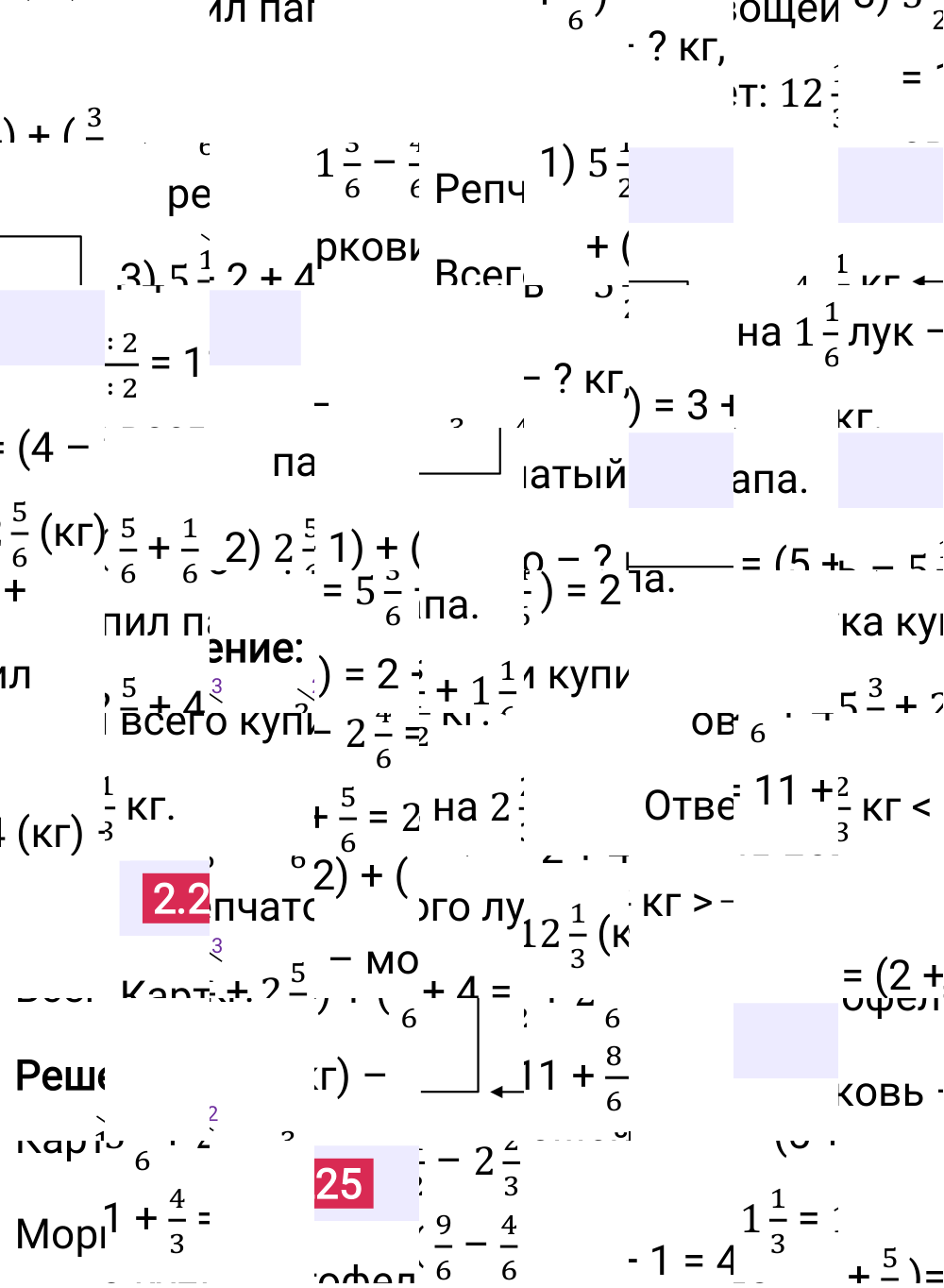Ответ 2.225 к учебнику по математике 6 класс Виленкин, 2023-2025.