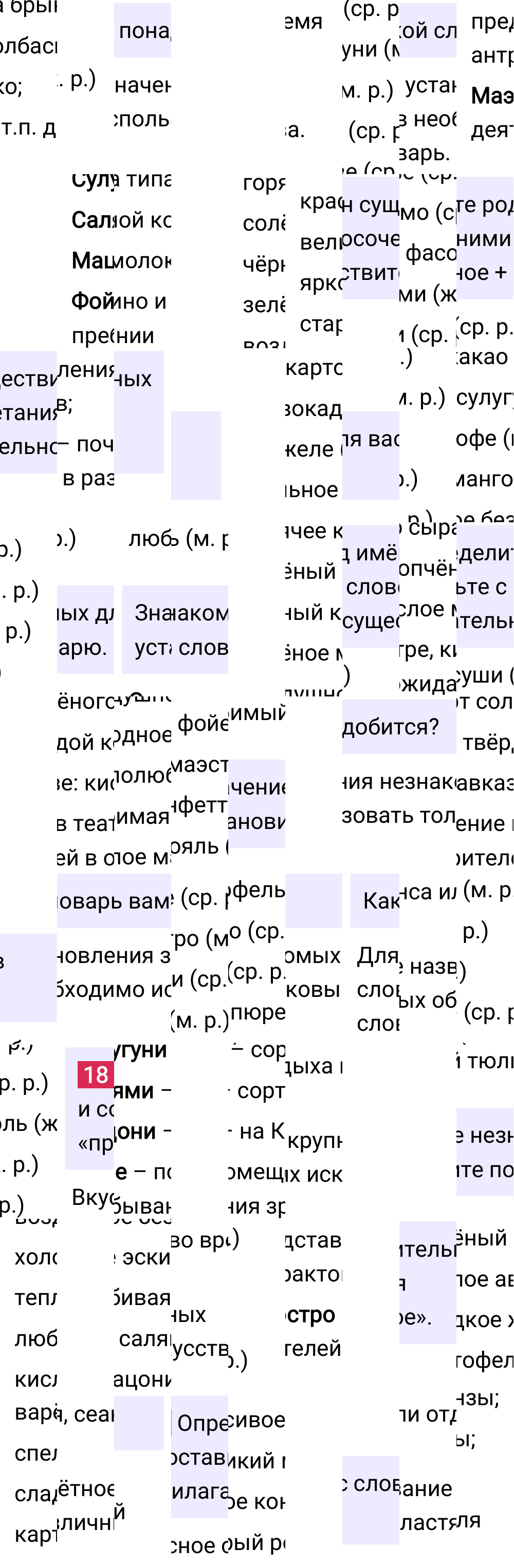 Ответ к упражнению 18 учебника по русскому языку за 6 класс Ладыженская, Баранов. Часть 1, 2023-2025.
