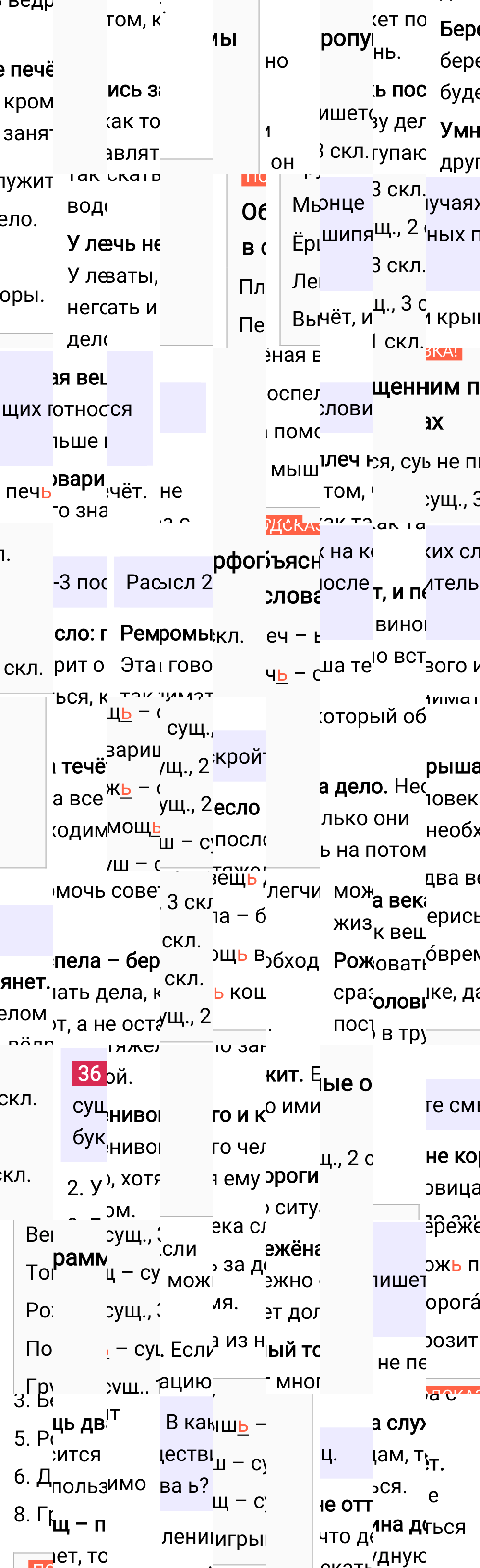 Ответ к упражнению 36 учебника по русскому языку за 6 класс Ладыженская, Баранов. Часть 1, 2023-2025.
