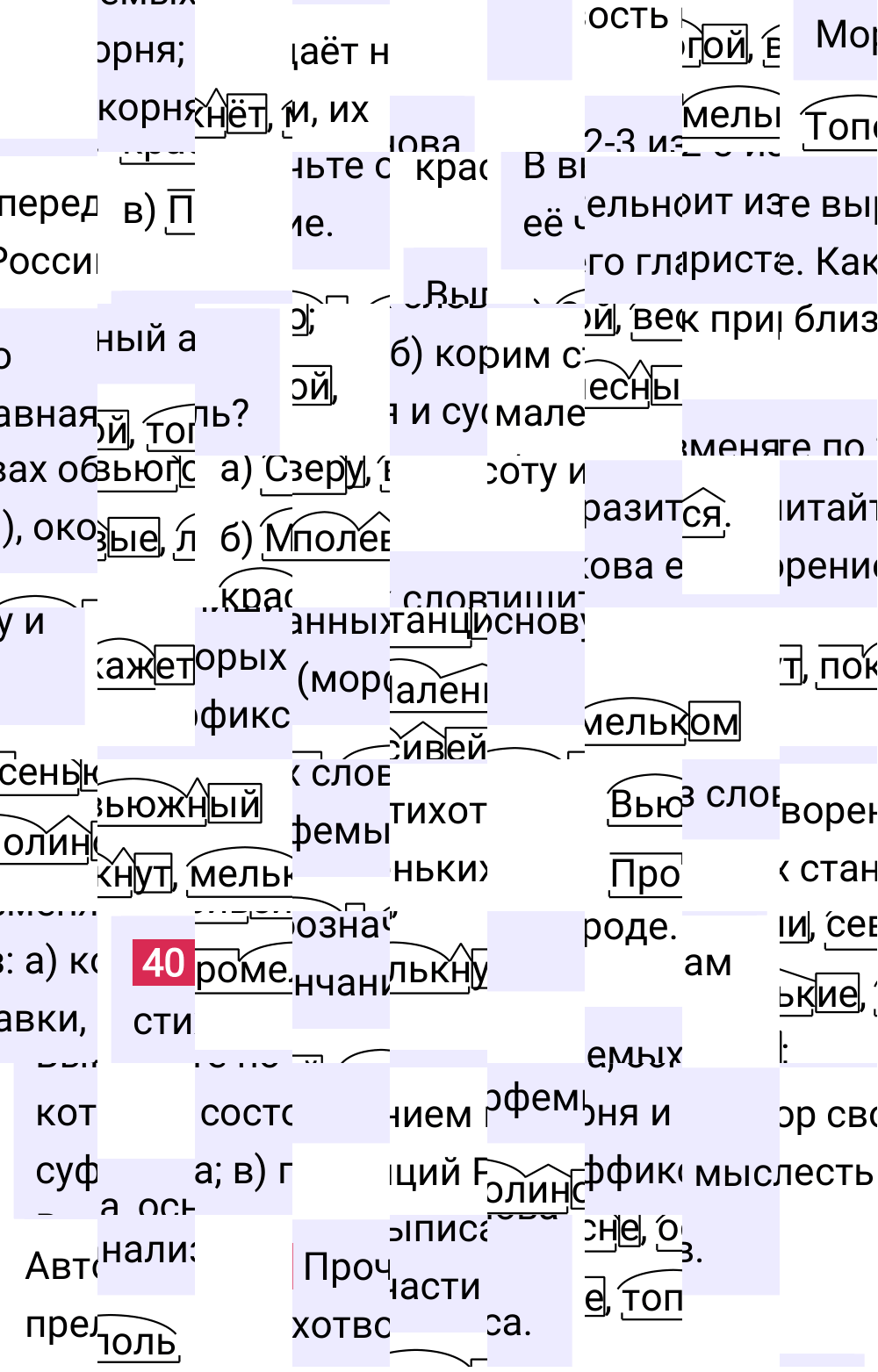 Ответ к упражнению 40 учебника по русскому языку за 6 класс Ладыженская, Баранов. Часть 1, 2023-2025.