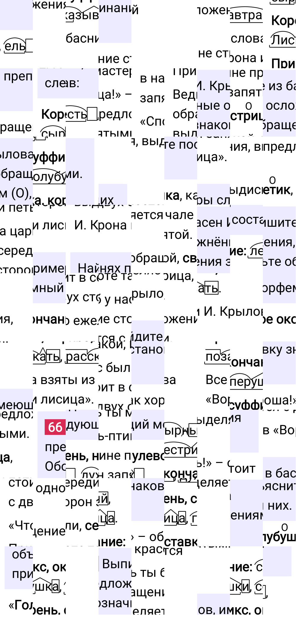 Ответ к упражнению 66 учебника по русскому языку за 6 класс Ладыженская, Баранов. Часть 1, 2023-2025.