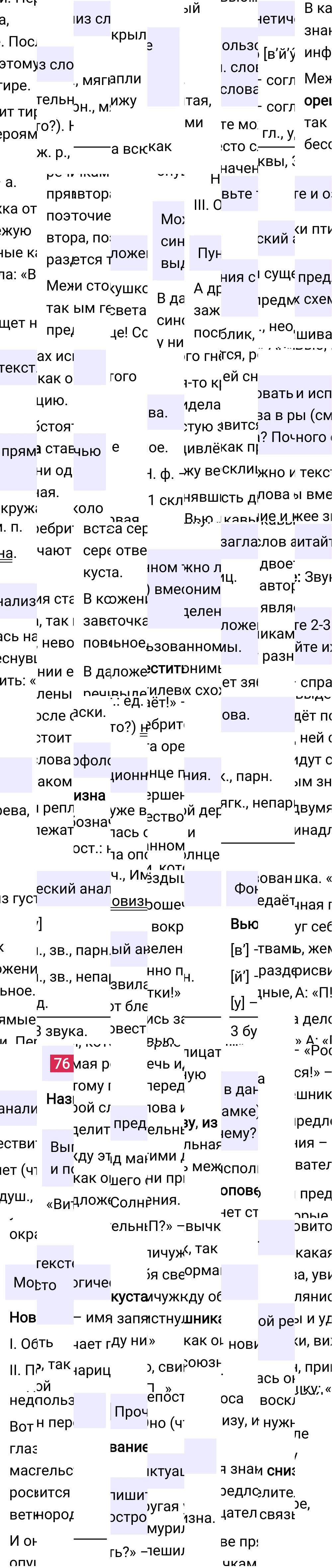 Ответ к упражнению 76 учебника по русскому языку за 6 класс Ладыженская, Баранов. Часть 1, 2023-2025.