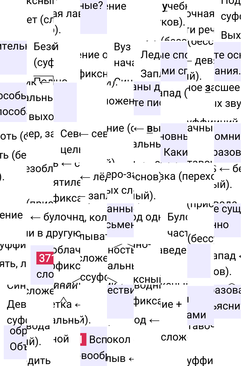 Ответ к упражнению 371 учебника по русскому языку за 6 класс Ладыженская, Баранов. Часть 1, 2023-2025.