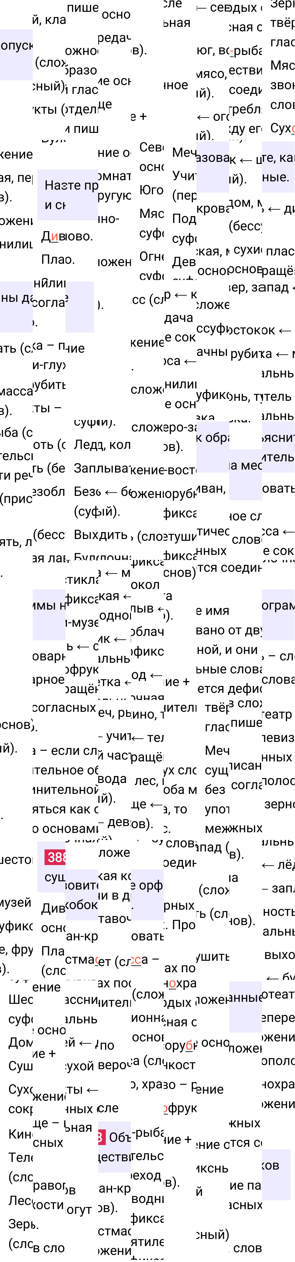 Ответ к упражнению 388 учебника по русскому языку за 6 класс Ладыженская, Баранов. Часть 1, 2023-2025.